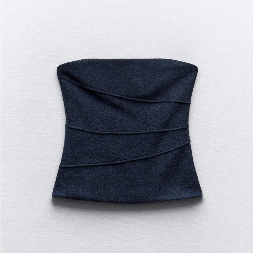 Zara textured tube top